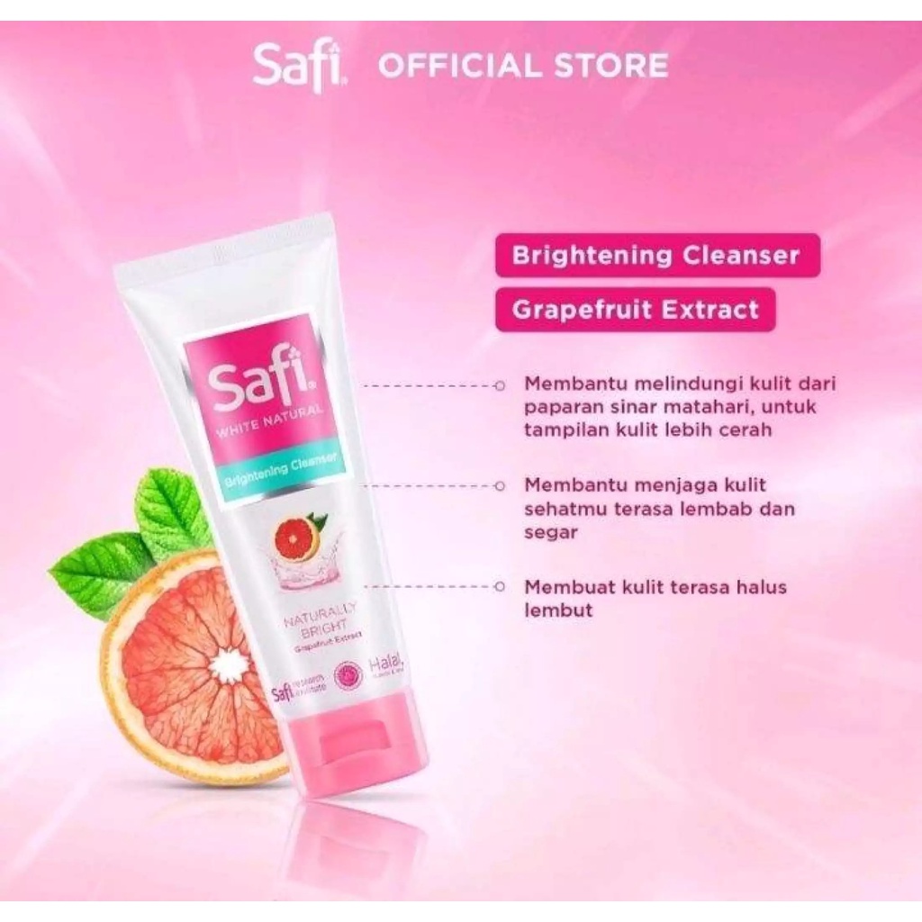 SAFI WHITE NATURAL BRIGHTENING CLEANSER 100 GR