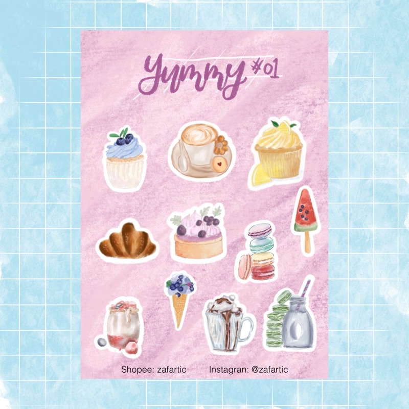 

sticker sheet yummy#01
