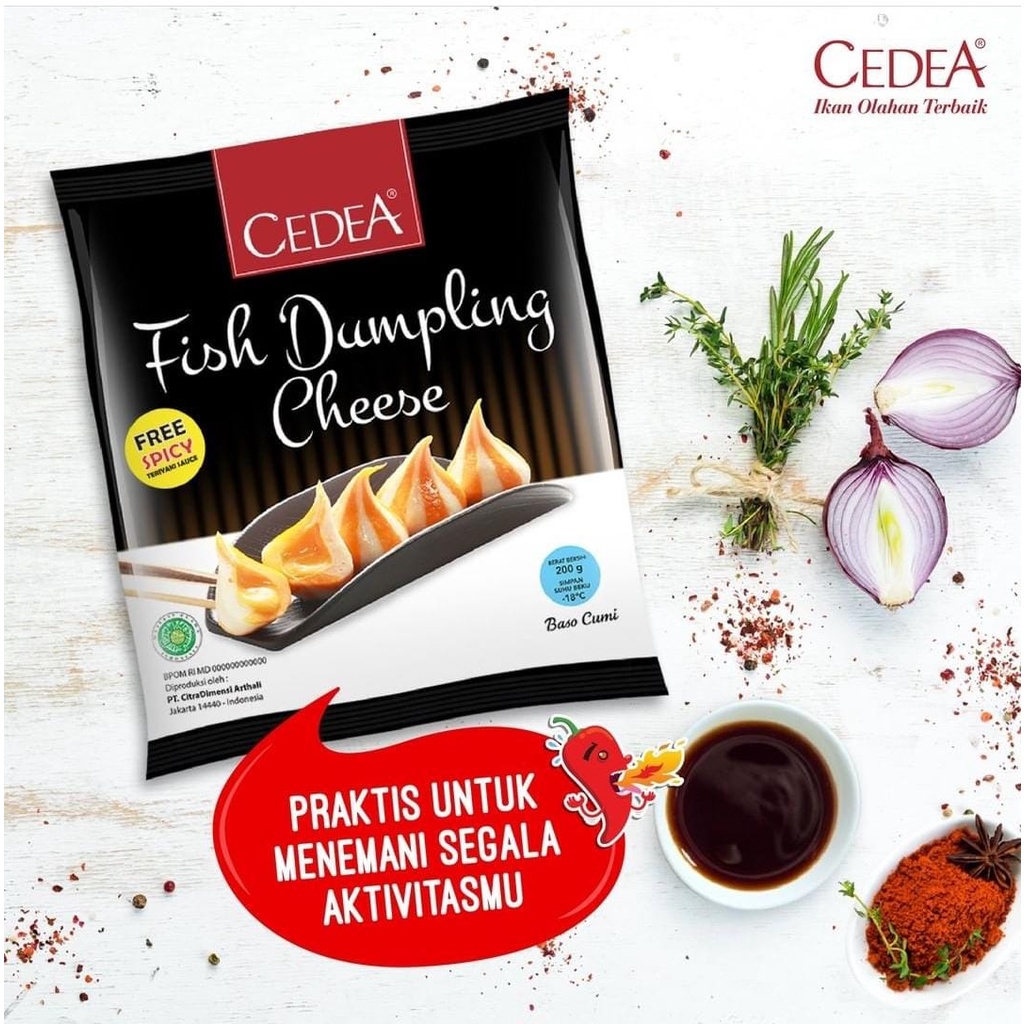 

Cedea Fish dumpling cheese 200gr Dumpling Keju