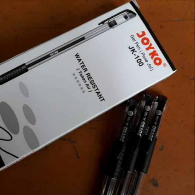 

Pulpen Gel Joyko JK 100. Harga untuk 1 gross. - Hitam
