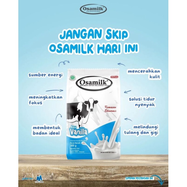 SUSU OSAMILK ORIGINAL 100% Penggemuk Badan &amp; Penambah Nafsu Makan 500 g