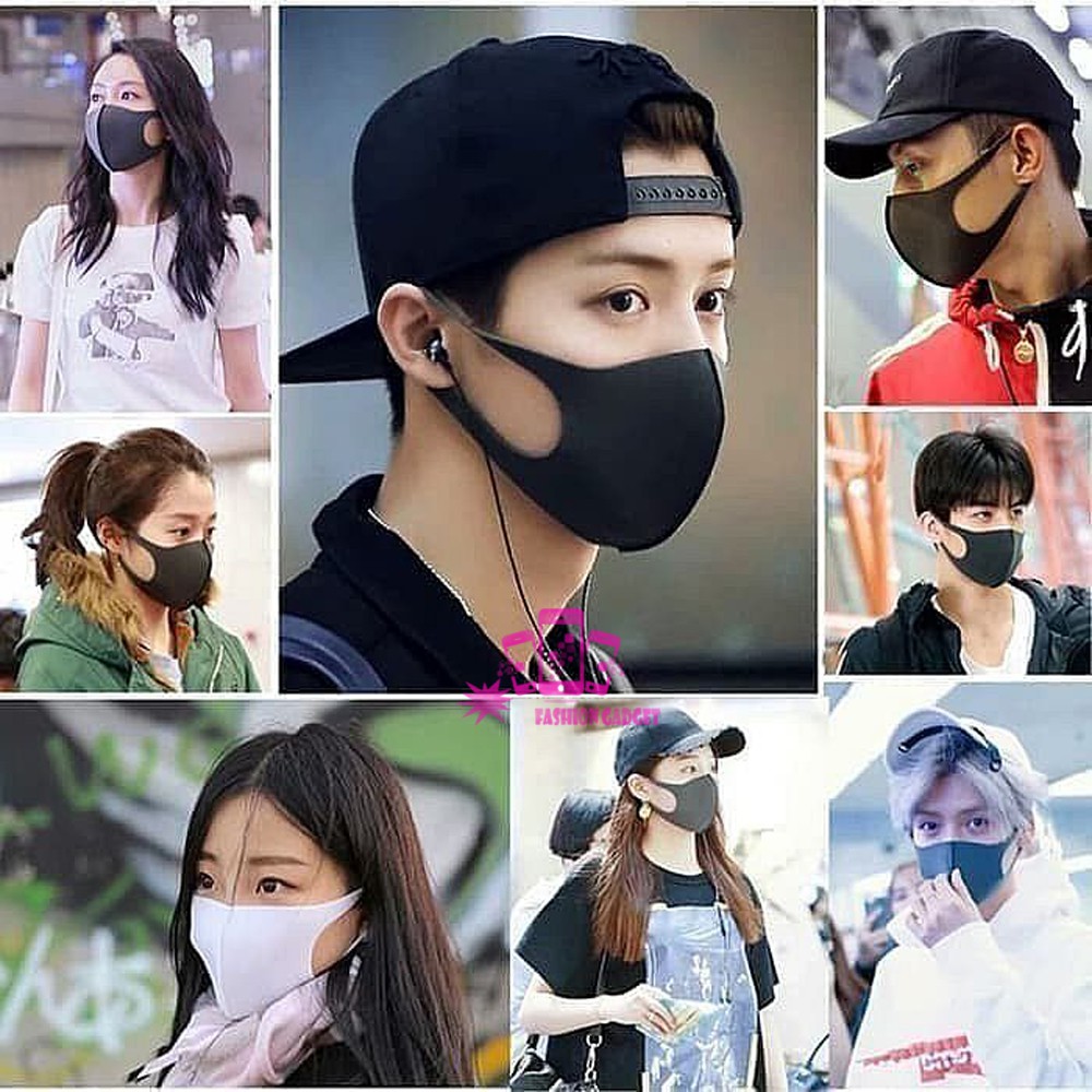 Masker Pitta / Masker Debu / Masker pita/ Masker kpop ala korea / Masker kekinian 1 Pcs WARNA ACAK