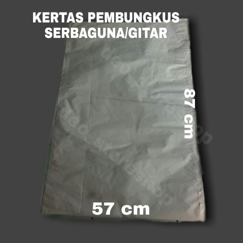 

1 LUSIN KERTAS 57X87 BUNGKUS GITAR/KERTAS BUNGKUS SERBAGUNA