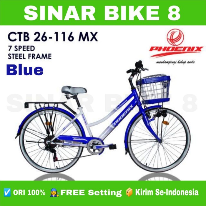 Sepeda Keranjang Dewasa CTB PHOENIX 116 MX Ukuran 26 Inch