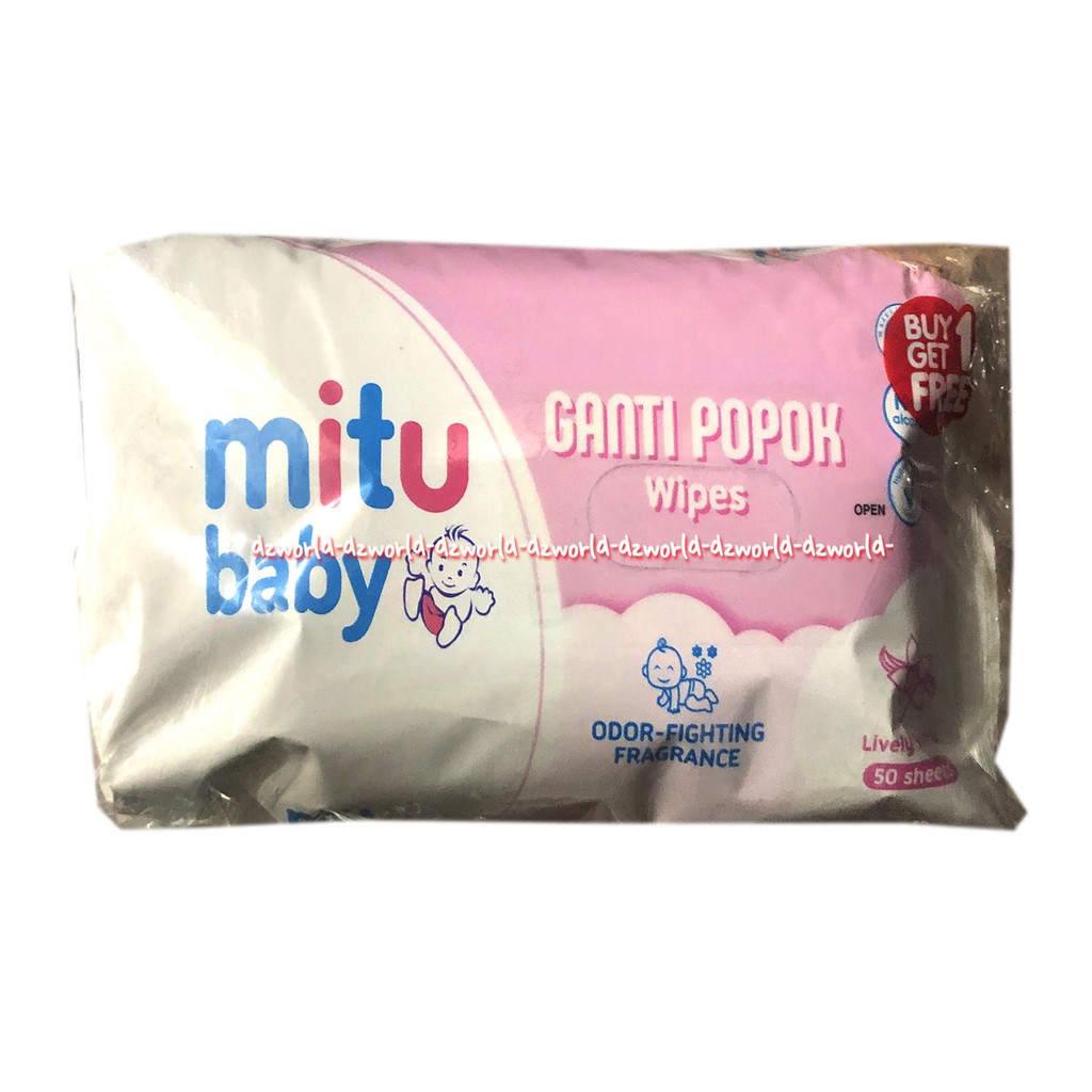 Mitu Baby  Tissue Changing diaper Wipes Promo Beli 1 Gratis 1