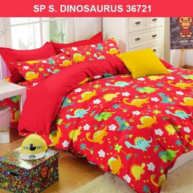 Sprei motif dinosaurus