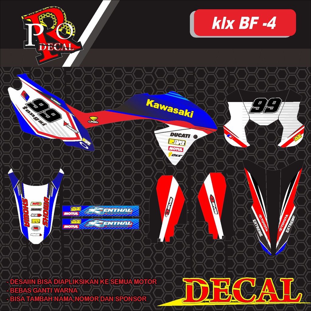 DEKAL KLX BF/DECAL KLX BF/DEKAL TERLARIS 04