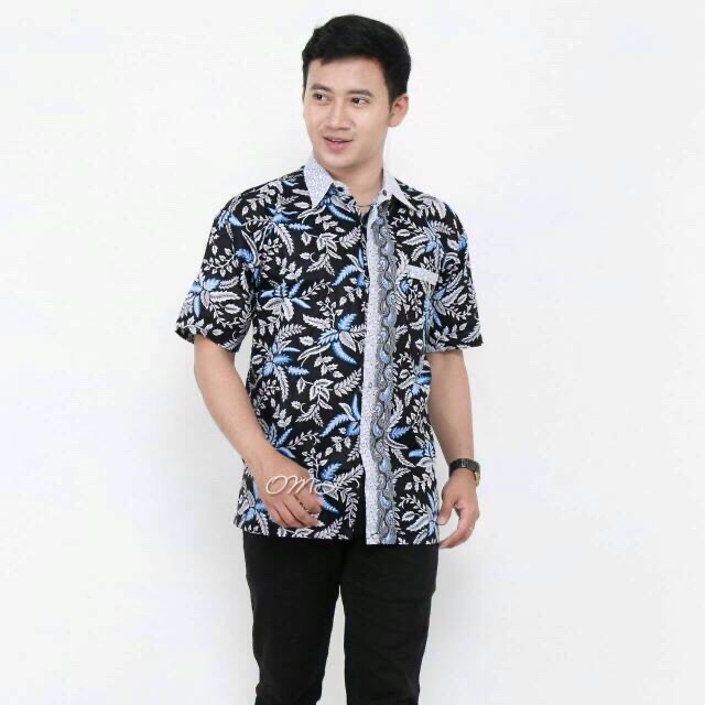 Baju Pria Kemeja Batik Lengan Pendek Termurah M L Xl Mazka Batik