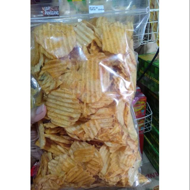 

Chiki Keripik Kentang Ch Sapi Panggang dan Lys Rumput Laut 500gr||Snack Kiloan