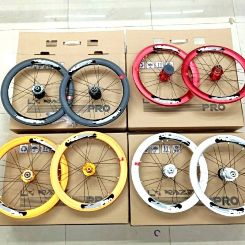 Wheelset RazePro 20” 406 Lipat bmx dll Disbrake Cakram