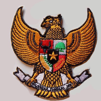 Logo bordir GARUDA emblem patch tempelan 6.5cm x 6.5 cm