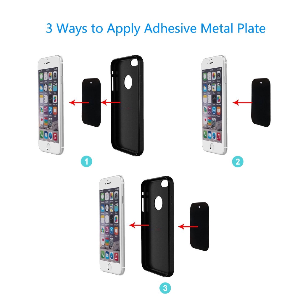 Universal Metal Plate Disk for Magnetic Phone Car Mount Holder Cradle iron Sticker with Adhesive