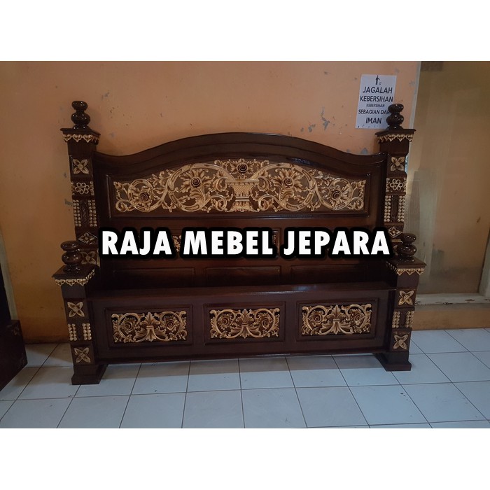 Dipan Tempat Tidur Rahwana Jati No 1 Free ongkir jabodetabek