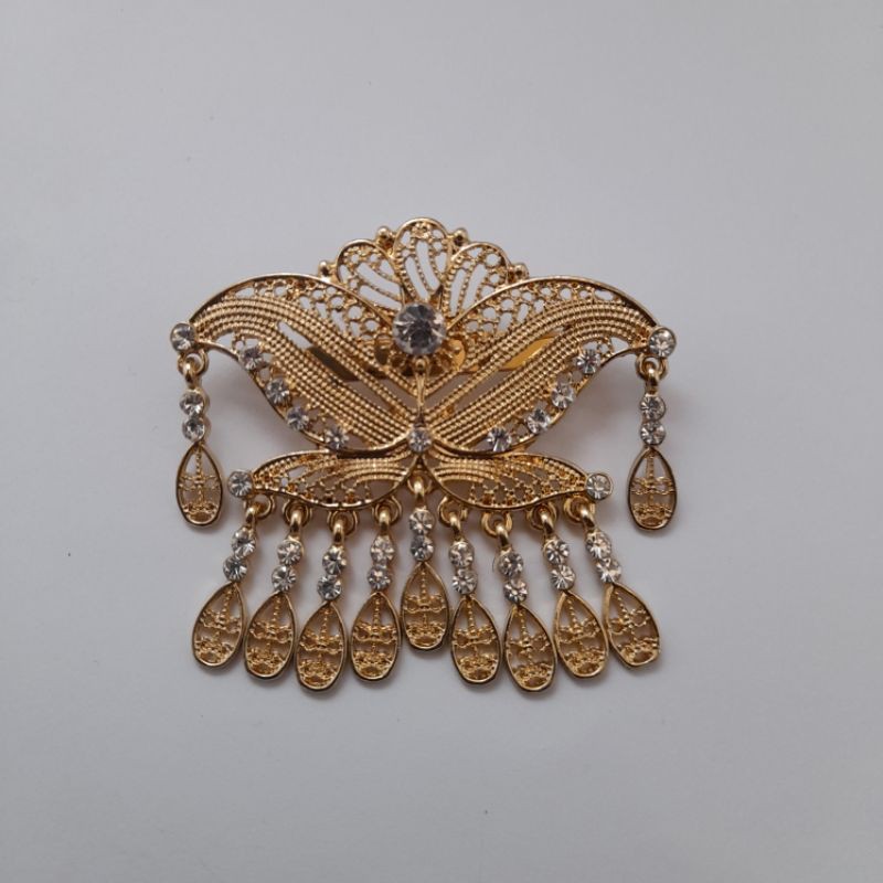 Bros kebaya/bros kutubaru/bros jurai murah-C rose gold