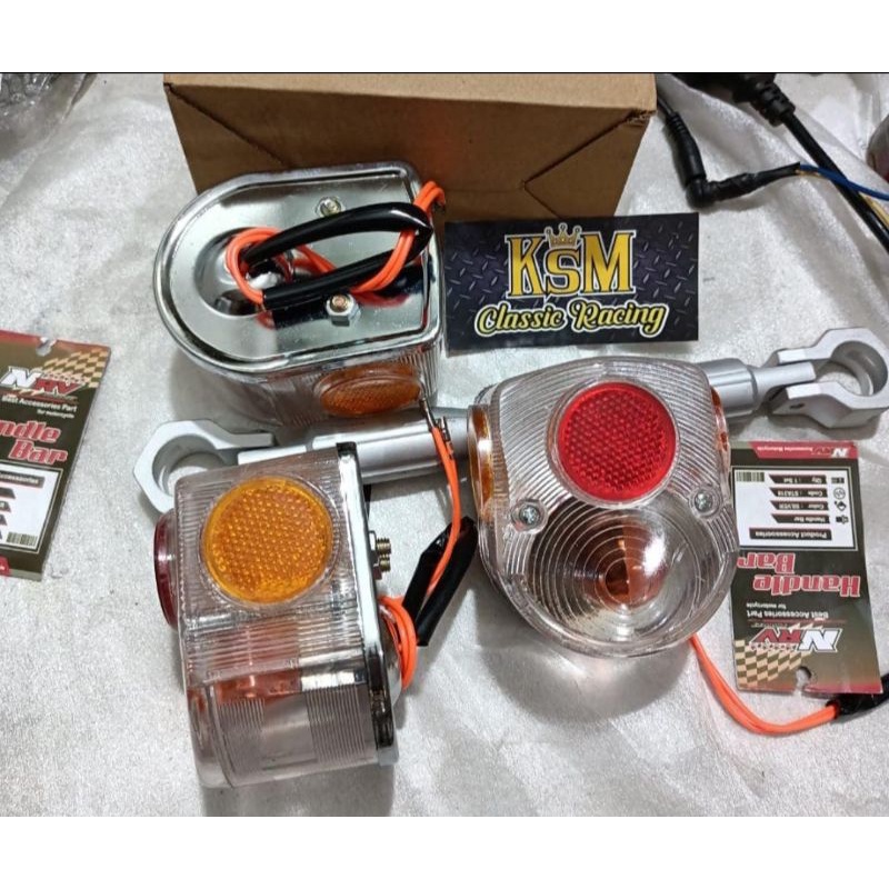 setopan belakang Honda C70 mata kucing bolham lampu setop belakang C70 setopan belakang C70 setop la