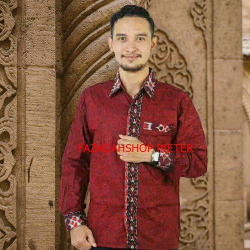 KEMEJA BATIK PRIA COWO COWOK LENGAN PANJANG COD BAJU BATIK PEKALONGAN ATASAN FASHION PRIA TERKINI