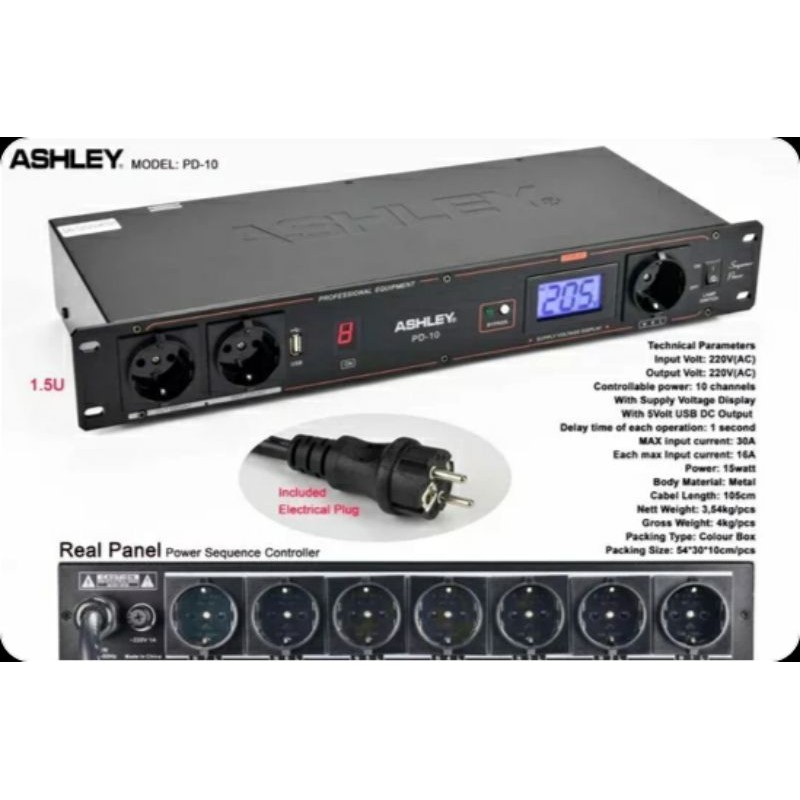 Power Sequence ASHLEY PD 10 Controllel Ac input