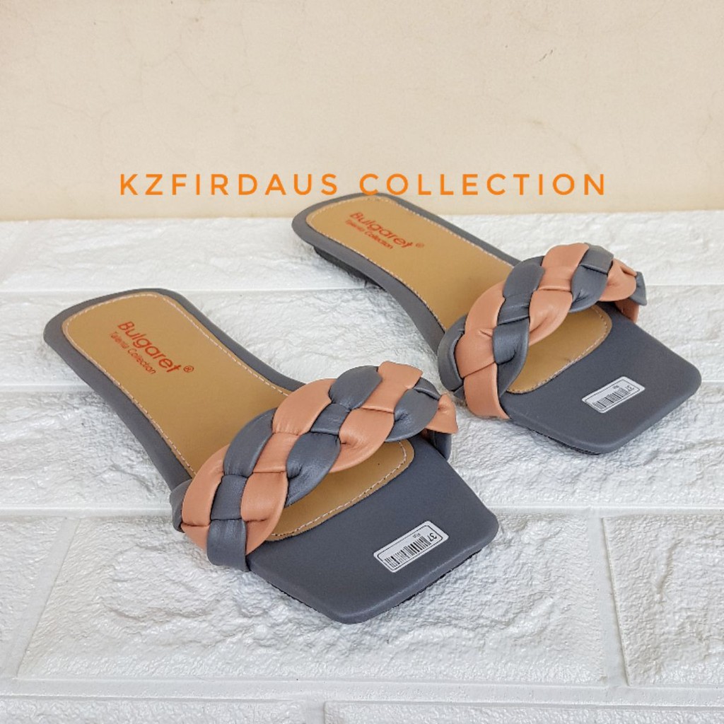 Sandal wanita terbaru 2021 flat model anyam