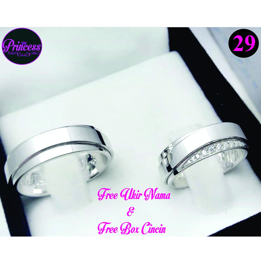 cincin kawin platinum cincin nikah platinum couple PJ26