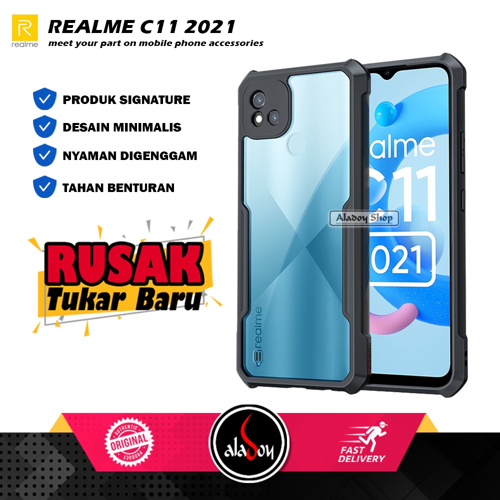 Case REALME C11 2021 Armor Shield Shockproof Airbag Transparent Premium Softcase