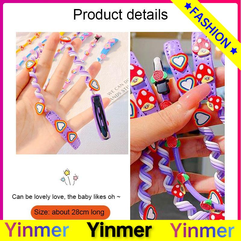 COD✨ Fashion Children Twist Braid Curling Stick Hair Clip Kids Dirty Braid Curler Color Braiding Hair Tie Girl Hair Accessories-Yinmer