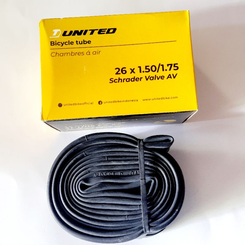 BAN DALAM UNITED 26 x 1.50-1.75 AV PENTIL MOTOR