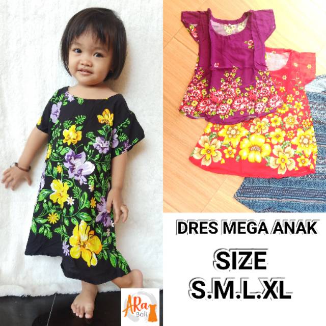 DRESS MEGA ANAK BALI/DRESS PAYUNG ANAK BALI/DRESS ANAK