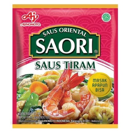 

Saori Saus Tiram Bumbu dapur 23 ml 1 dus isi 120 sachet