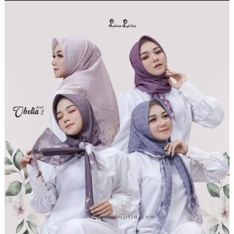 HIJAB SEGI EMPAT OBELIA 2 ORI BY LINALIVIA/LINALIVIA SCRAFT