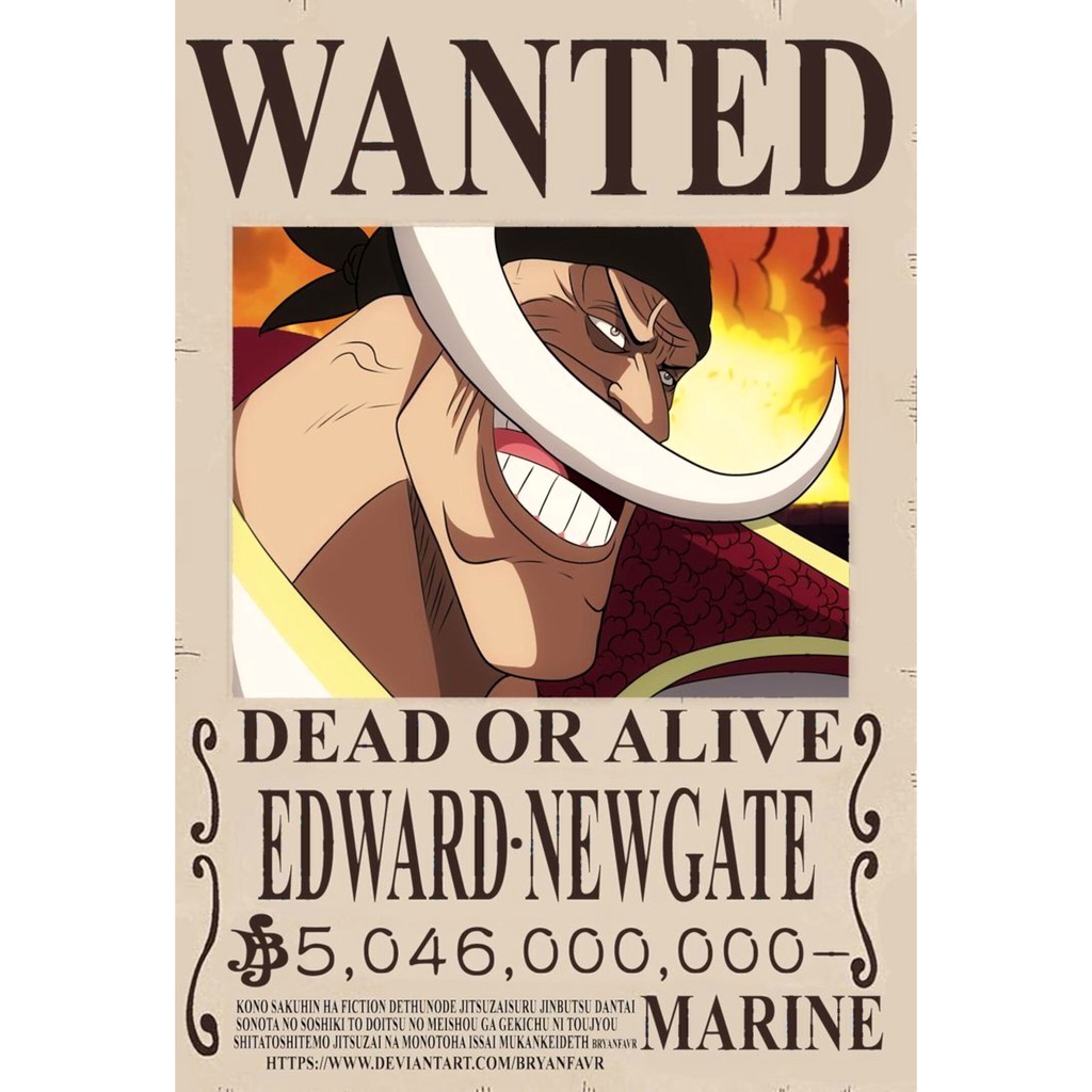 Sticker Poster Bounty One Piece Mugiwara Crew Vintage by Okashi Store-14