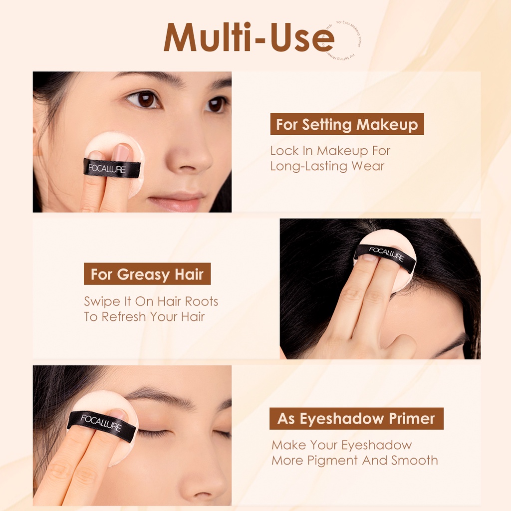 FOCALLURE Oil Control Loose Powder - Long-Lasting Waterproof Loose Setting Powder 3 Colours Bedak tabur longgar Full Coverage FA15