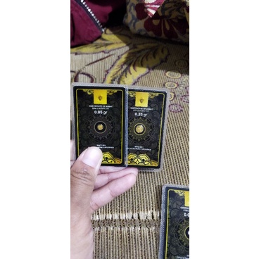 logam mulia mini gold emas kecil murah 0.05 gram 0,05gram certificate of assay terbaru