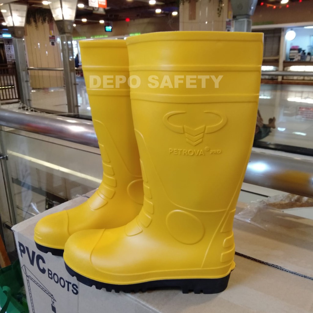 Sepatu Boots PETROVA PRO kuning Non Safety / SEPATU KERJA