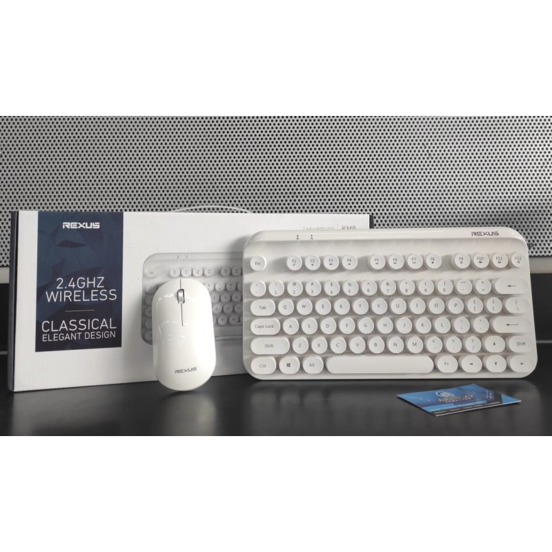 Keyboard Rexus Combo MOUSE KM9 Wireless WHITE