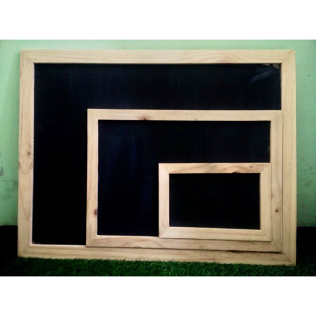 

Unik Papan tulis kapur chalkboard blackboard menu cafe dengan atau tanpa frame seperti foto .