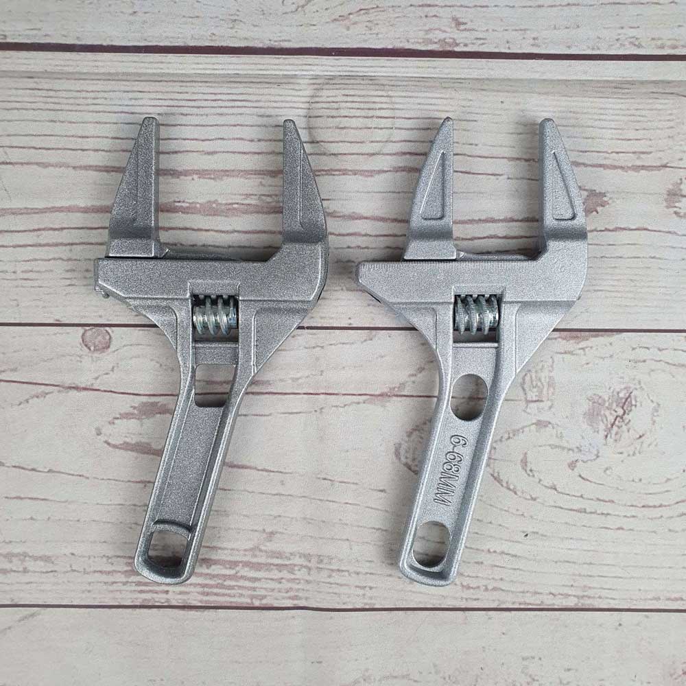 Kunci Pas Universal 6-68mm Adjustable Wrench Spanner - Silver