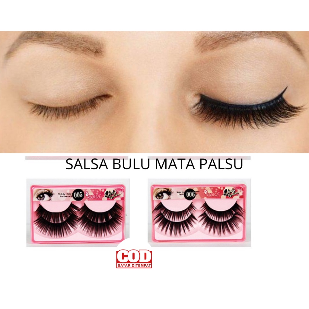Bulu Mata Palsu Lentik Natural Eyelash Paket Kecantikan Mata Halus Volume Teba Bisa Cod