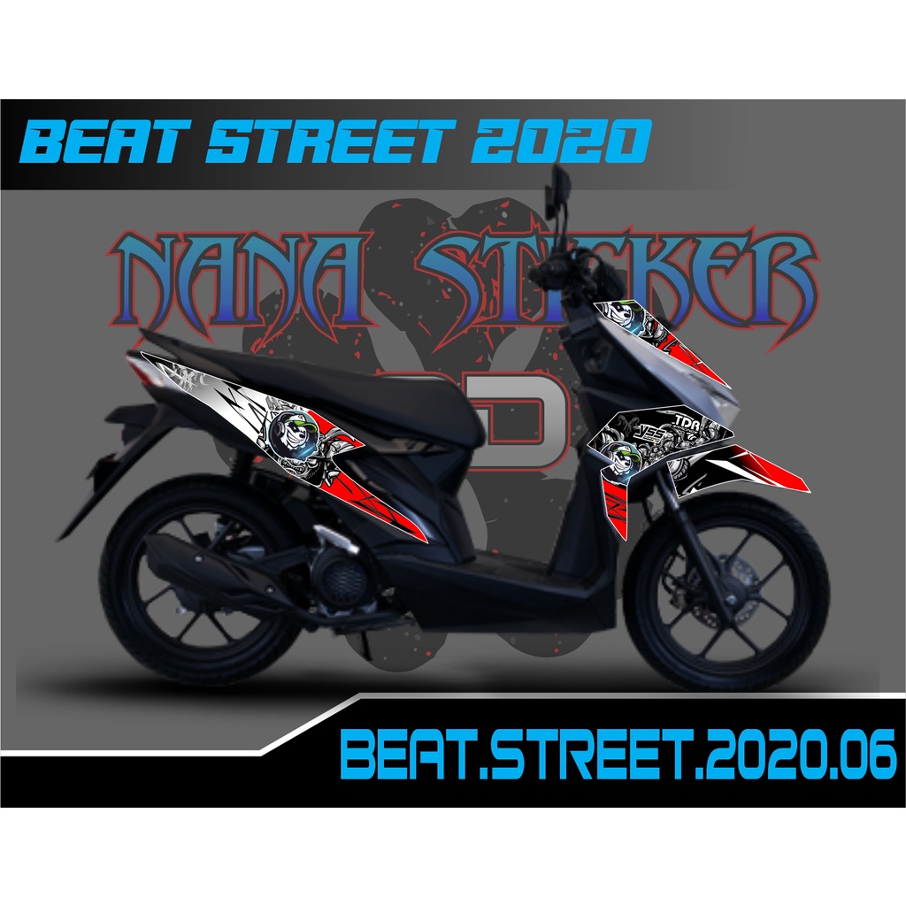 Striping BEAT STREET 2020 - Stiker BEAT 2020 List Variasi Motor STICKER BEAT STREET CODE 06