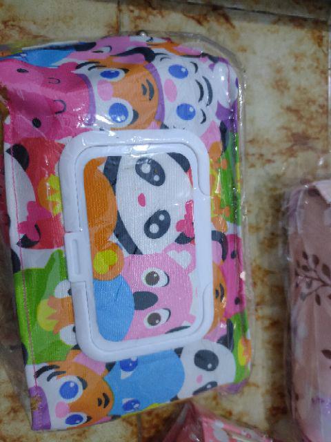 Tempat Tissue Basah Dan Kering 2in1 3in1 4in1 Panda Pink