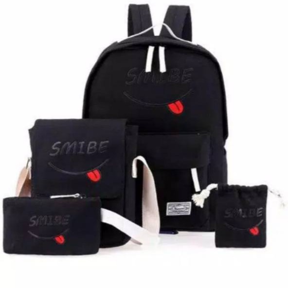 BACKPACK SMIBE SET 4IN1 KUCING/TAS ANAK/TAS SEKOLAH/TAS BERANAK/TAS PROMO TERMURAH IMPORT KEKINIAN