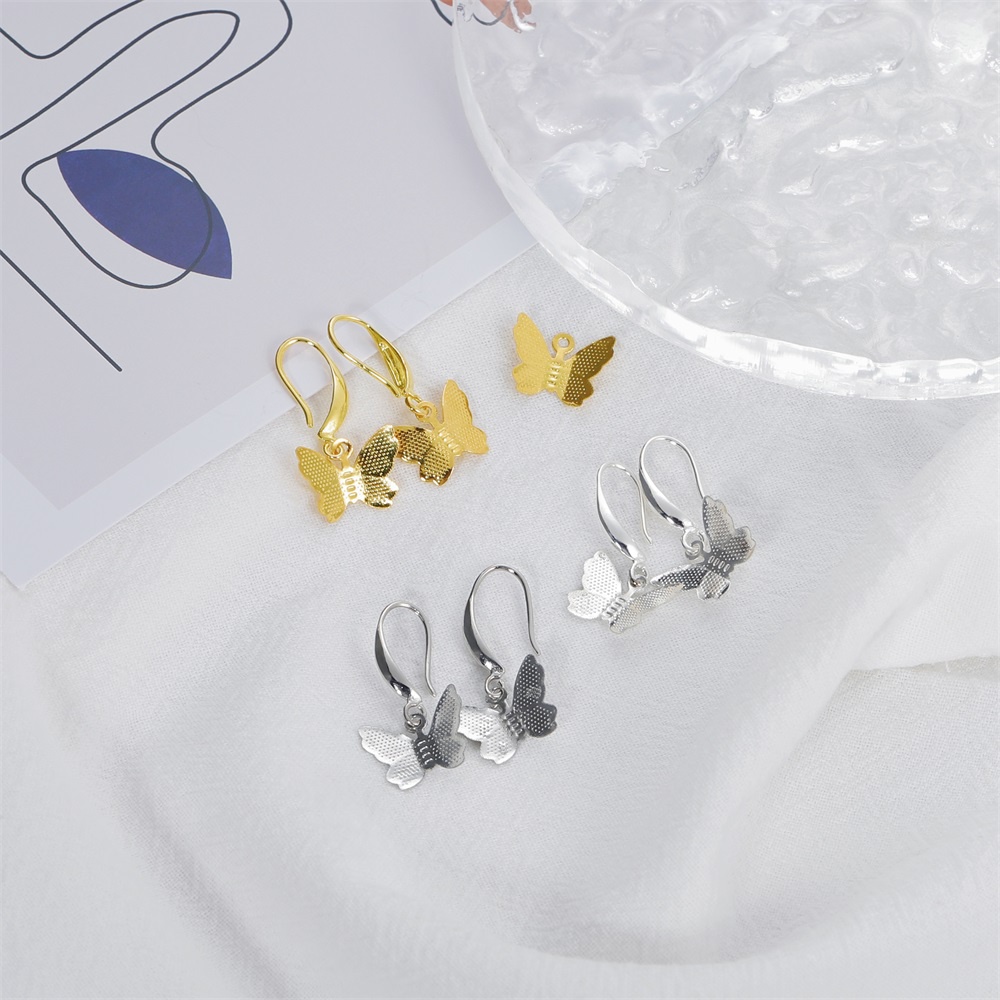 Anting kupu-kupu fashion sederhana（1 pair）