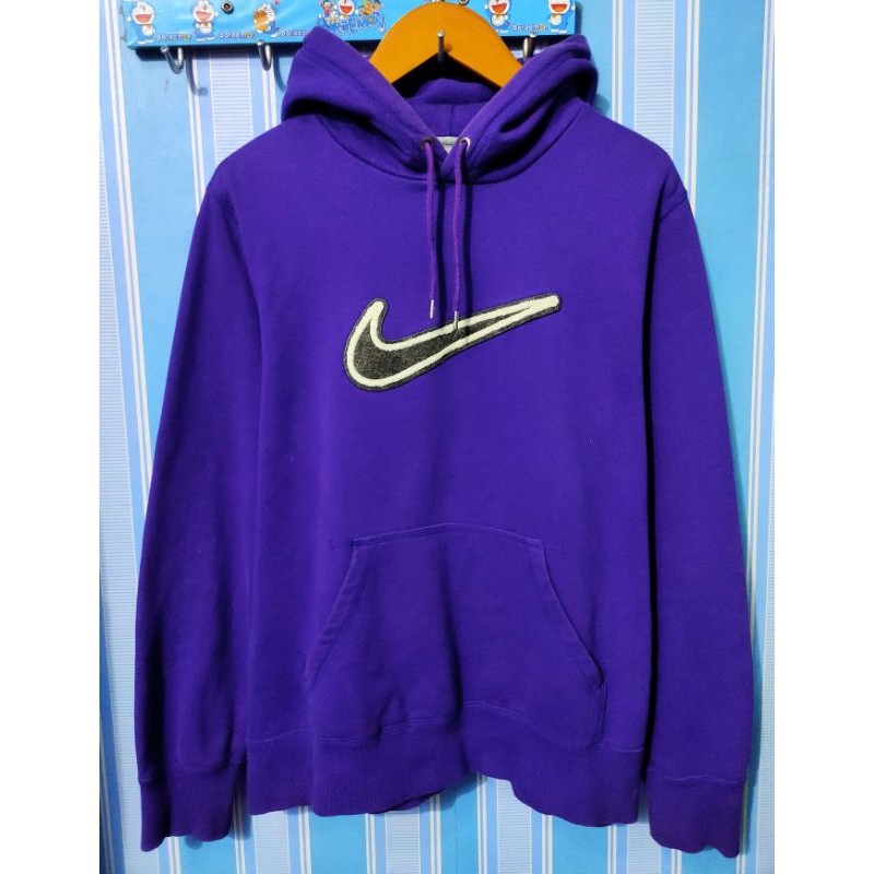 hoodie nike big swoosh center vintage second original