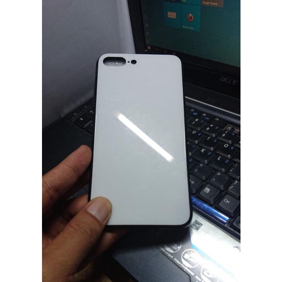 Hardcase Hybrid IPhone 7 plus & 8 Plus belakang kaca anti baret