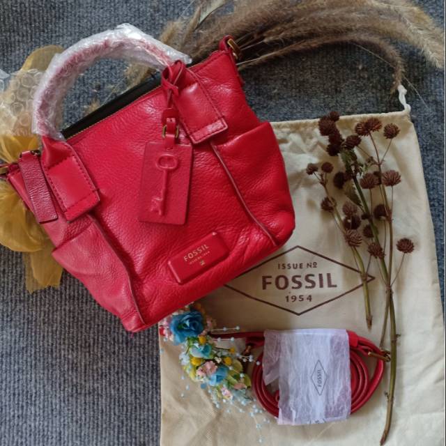 Fossil Emerson Red Mini