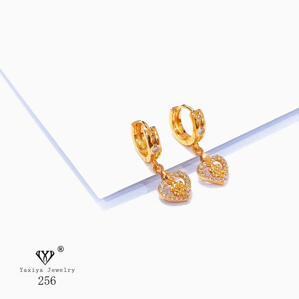 

Anting Permata Lapis emas Perhiasan imitasi Gold18k Yaxiya Jewelry 256