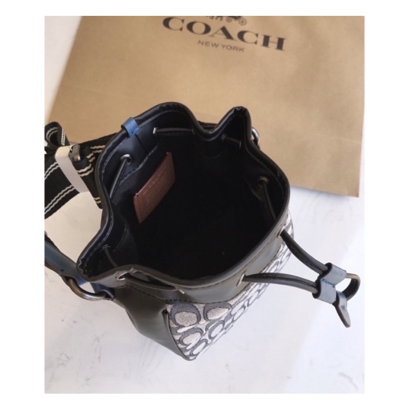 Coach Drawstring Marble Bag In Signature Jacquard (C3782)