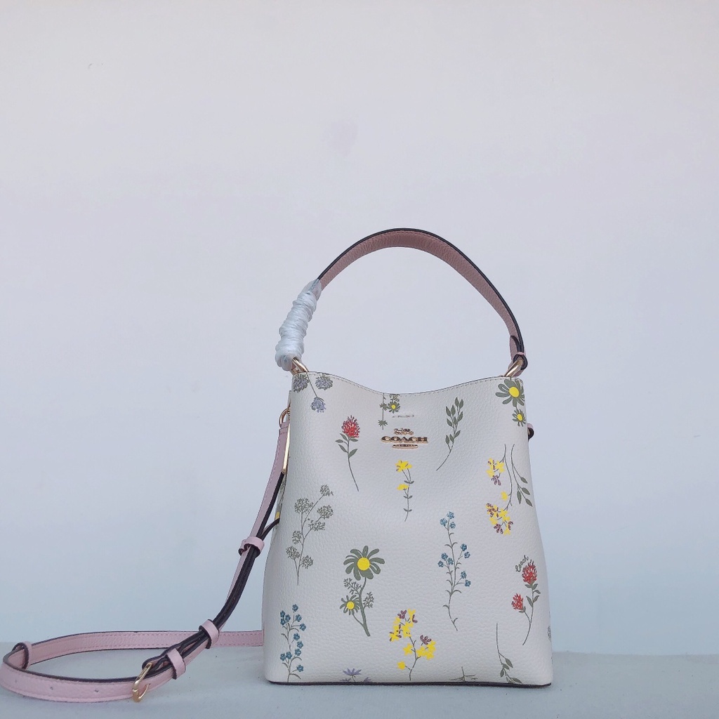 TAS WANITA WOMEN CH SMALL TOWN BUCKET BAG WITH SPACED WILD FLOWER PRINT 3598