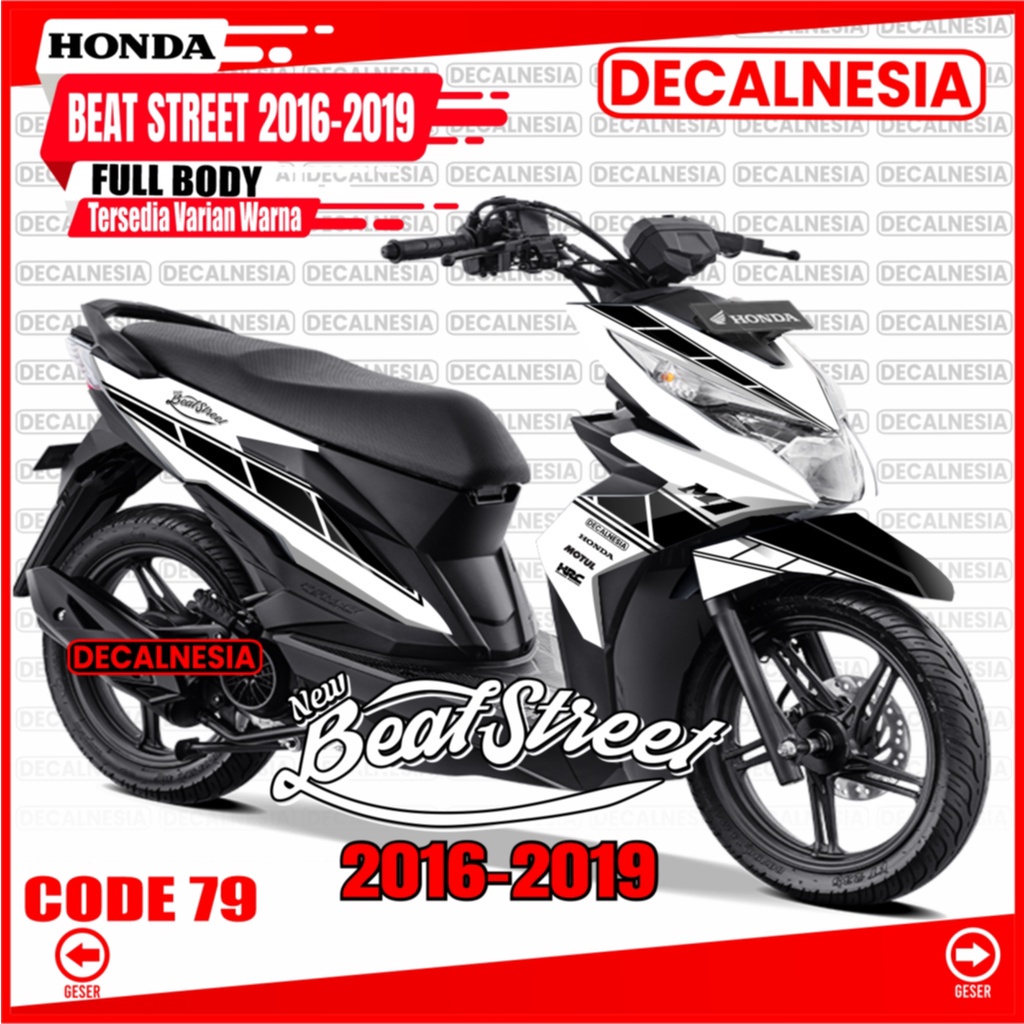 Decal Sticker Beat Street Full Body Old 2018 2019 Motor Honda Stiker Beat Street 2016 2017 Modifikas