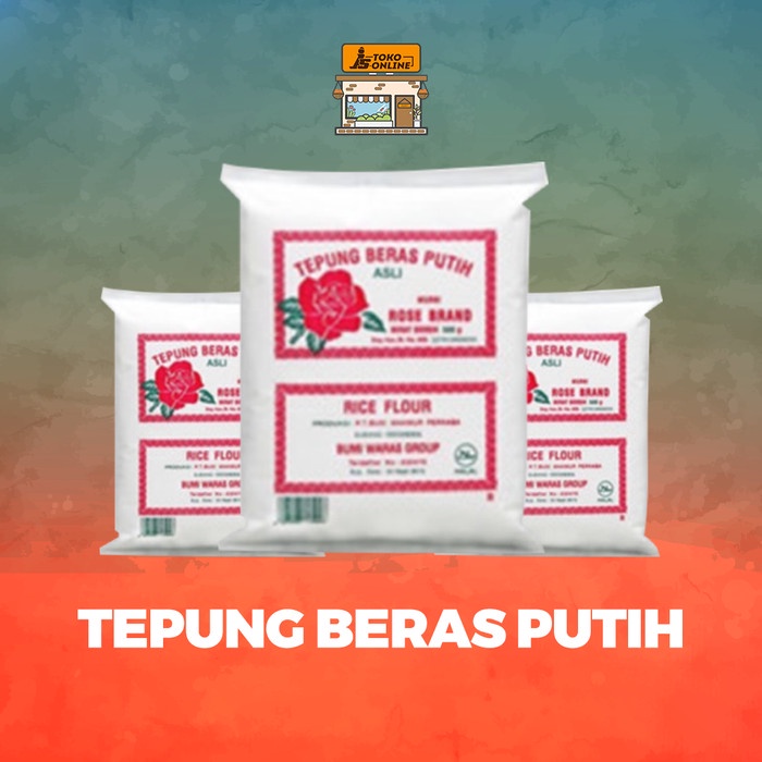 

pakai-siap-tepung-bumbu-tepung- rose brand - tepung beras / tepung ketan / gula halus / santan -