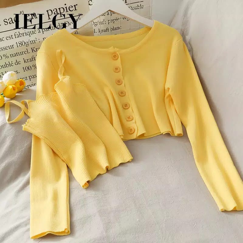 BHO - ZEC Setelan 2in1 OCEAN / 2in1 Set Come RIB / Baju Luar+Dalam / Pakaian Wanita / One Set Tankto